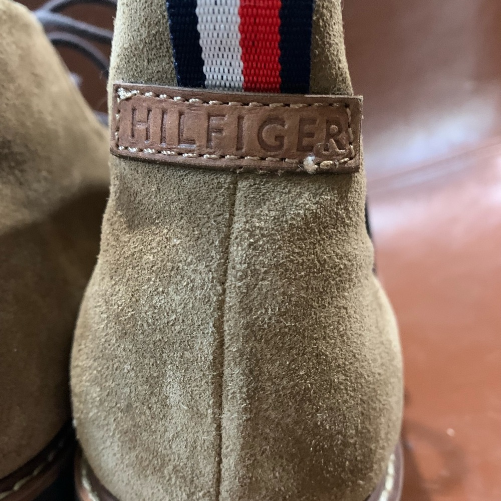 Men’s Tommy Hilfiger, brown, short boots, size 10